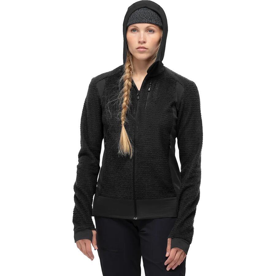 Norrona Falketind Alpha120 Zip Hooded Jacket - Women's Caviar