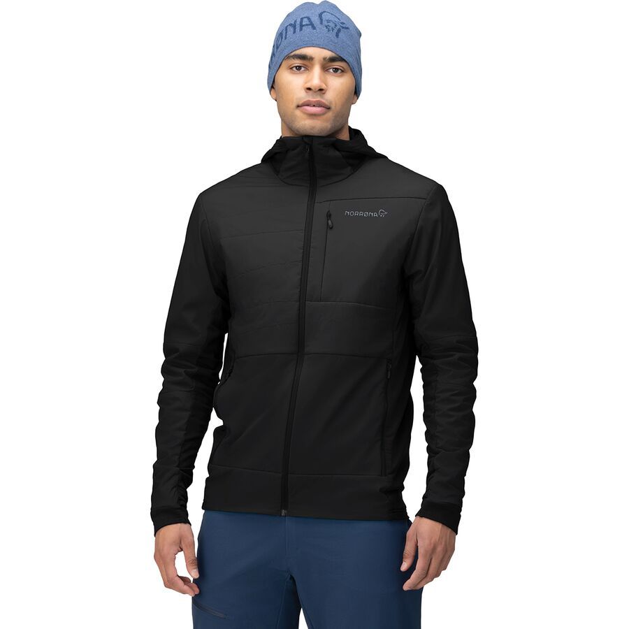Norrona Falketind Alpha90 Insulated Zip Hood Jacket - Men's Caviar