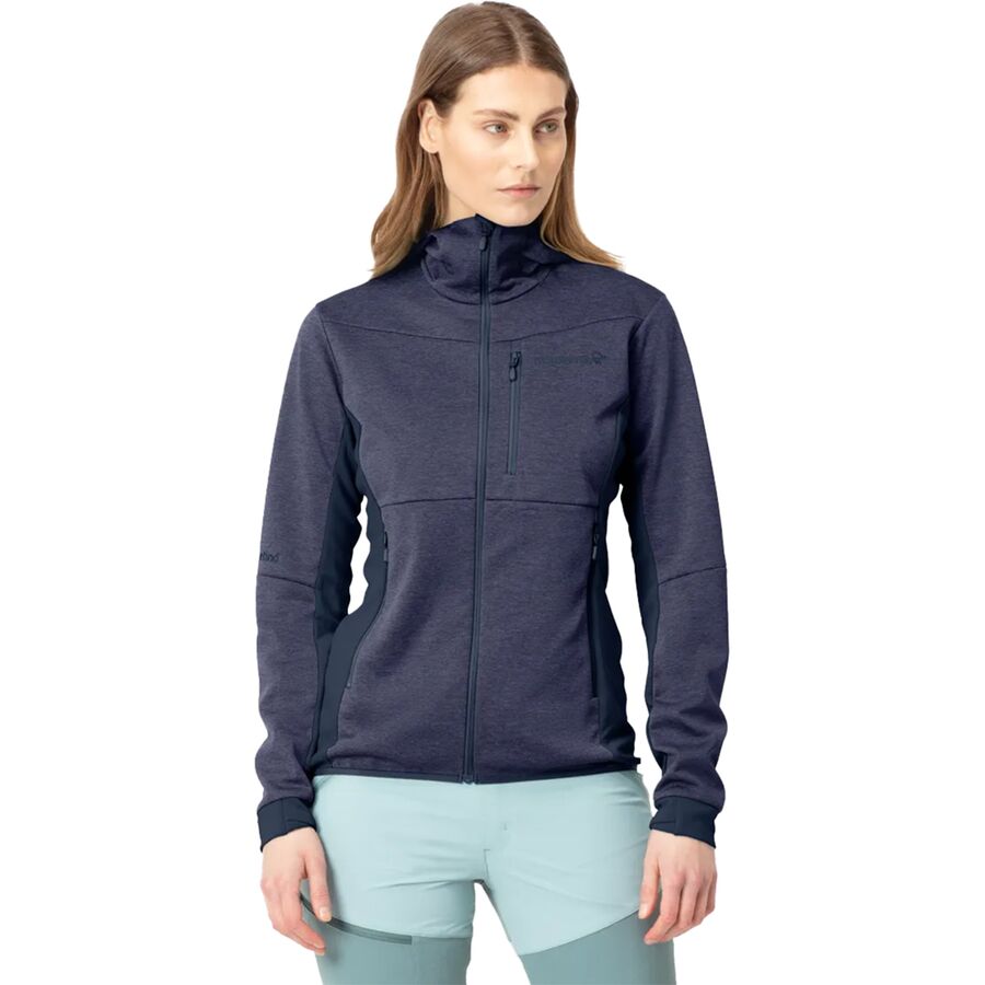 Norrona Falketind Warm2 Octa Hooded Jacket - Women's Indigo Night