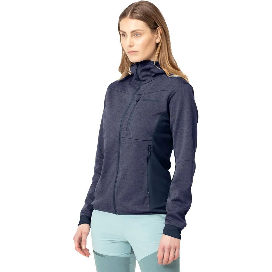 Norrona Falketind Warm2 Octa Hooded Jacket - Women's Indigo Night