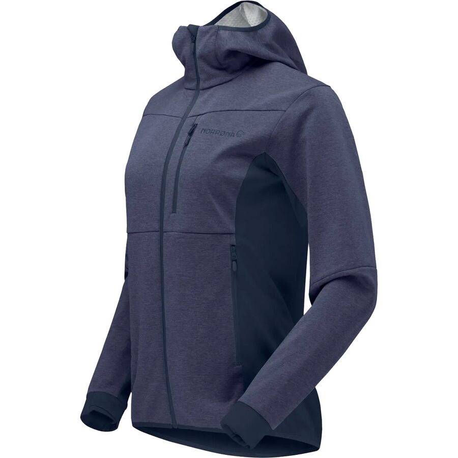 Norrona Falketind Warm2 Octa Hooded Jacket - Women's Indigo Night