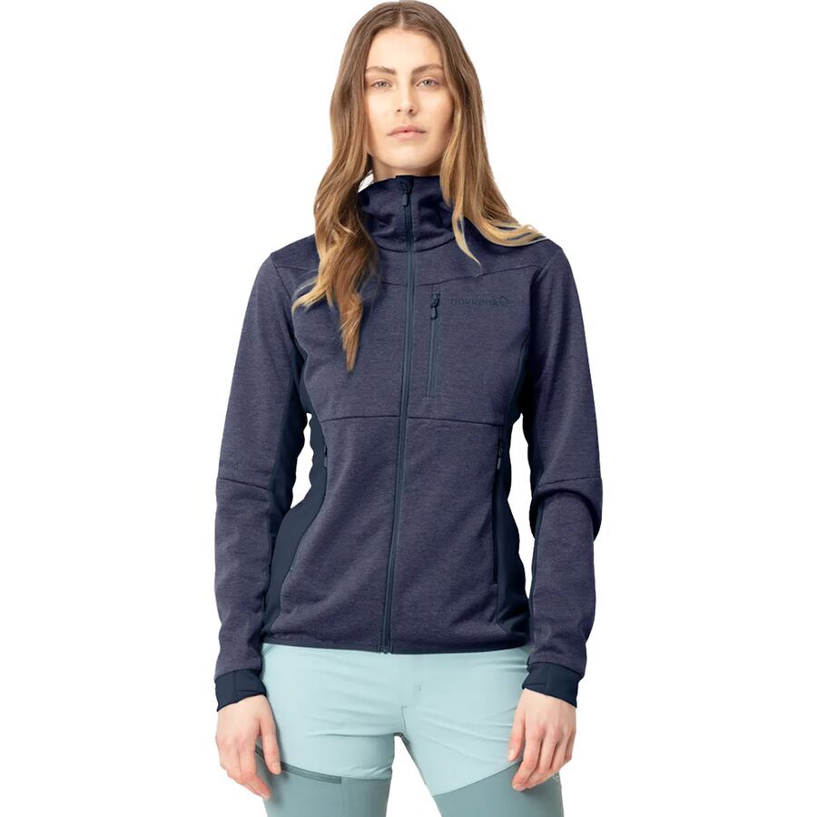 Norrona Falketind Warm2 Octa Hooded Jacket - Women's Indigo Night