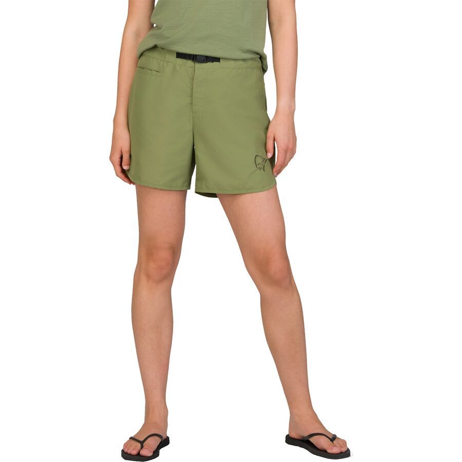 Norrona Femund Silent Grid Short - Women's Loden Green