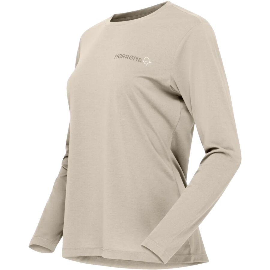 Norrona Femund Tech Long-Sleeve Top - Women's Oatmeal