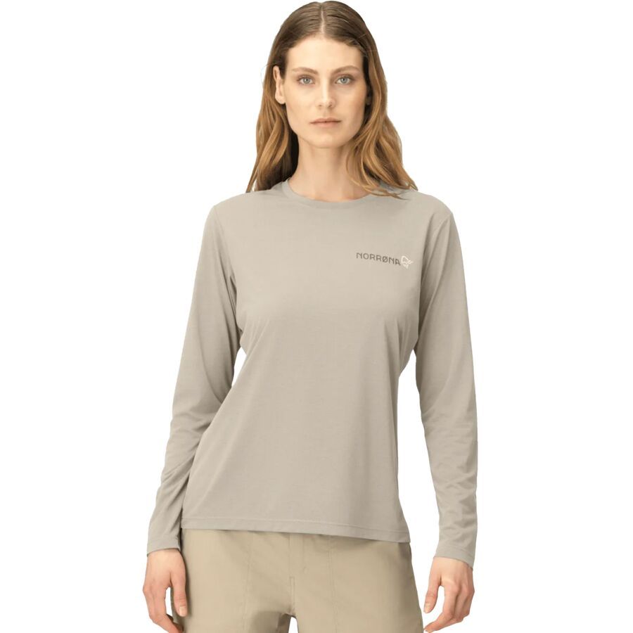 Norrona Femund Tech Long-Sleeve Top - Women's Oatmeal
