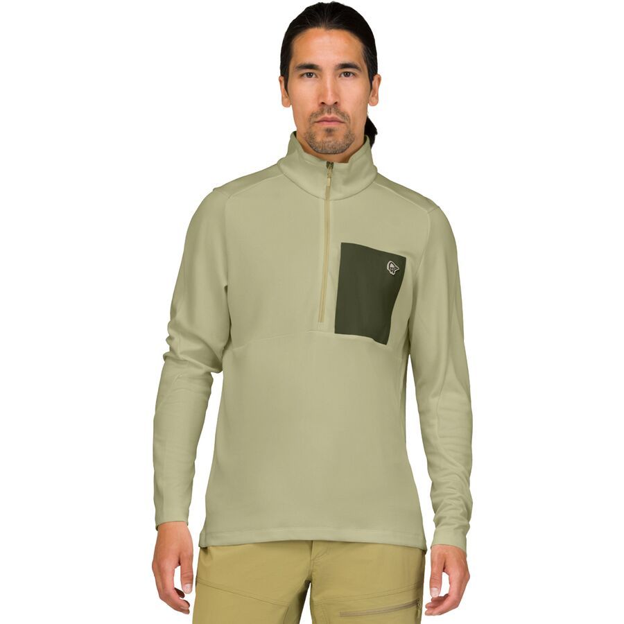 Norrona Femund Warm1 Half-Zip - Men's Sage Green
