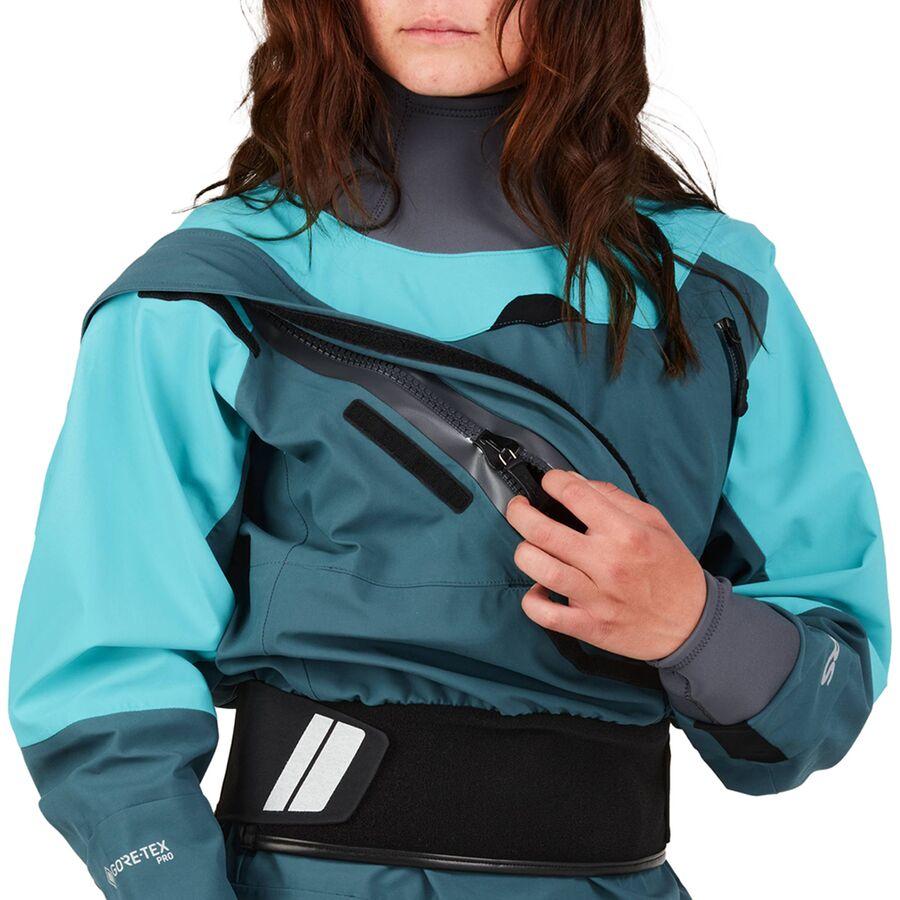 NRS Axiom Drysuit - Women's Mediterranea/Aqua