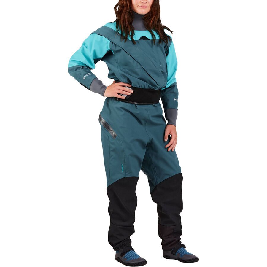 NRS Axiom Drysuit - Women's Mediterranea/Aqua