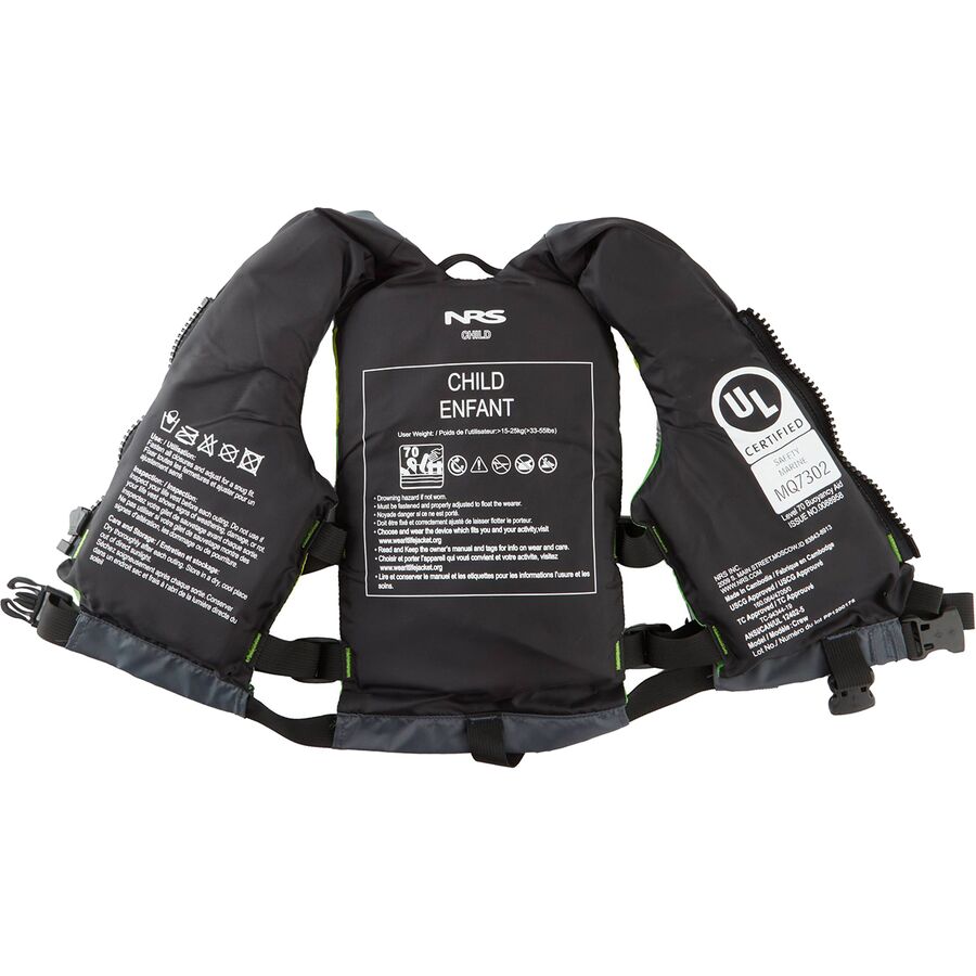 NRS Crew Personal Flotation Device - Kids' Red/Gray