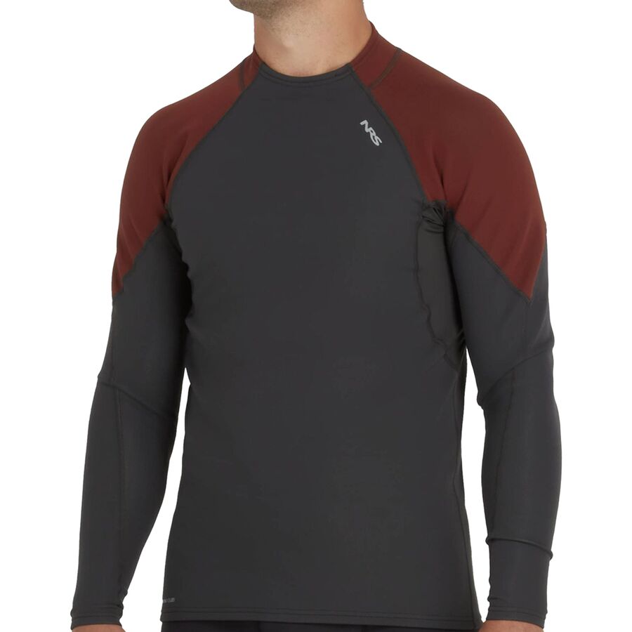 NRS HydroSkin 0.5mm - Long-Sleeve - Men's Graphite/Brick