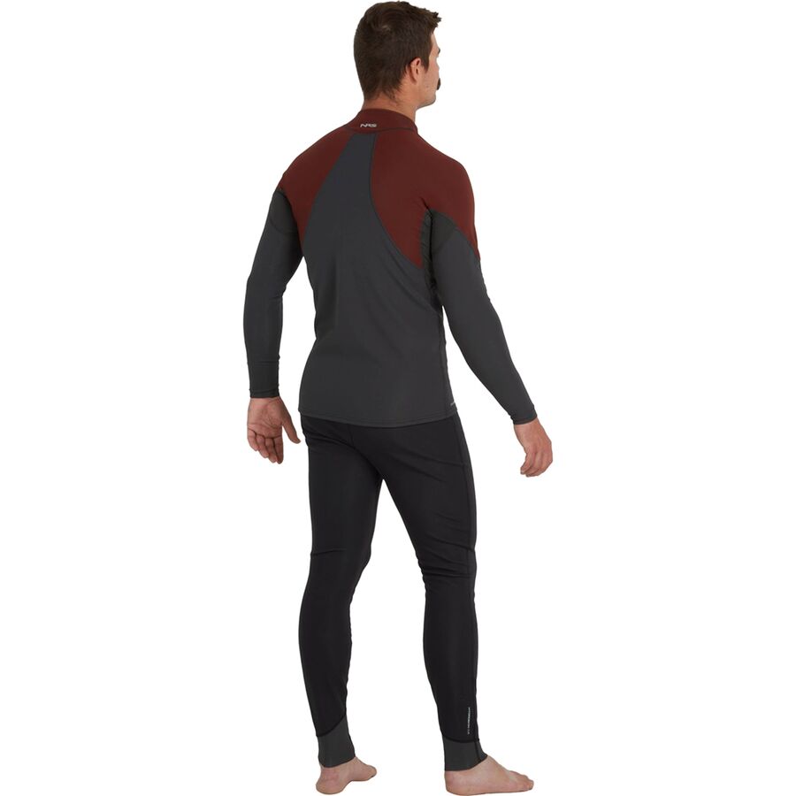 NRS HydroSkin 0.5mm - Long-Sleeve - Men's Graphite/Brick
