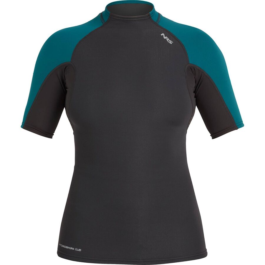 NRS HydroSkin 0.5mm Short-Sleeve Top - Women's Graphite/Harbor