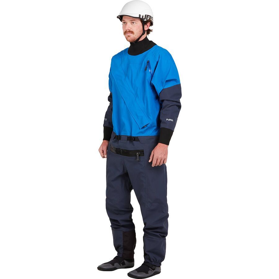 NRS Nomad Comfort-Neck Drysuit - Men's Blue