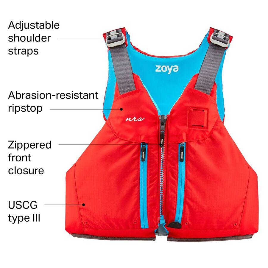 NRS Zoya Type III Personal Flotation Device - Women's Red