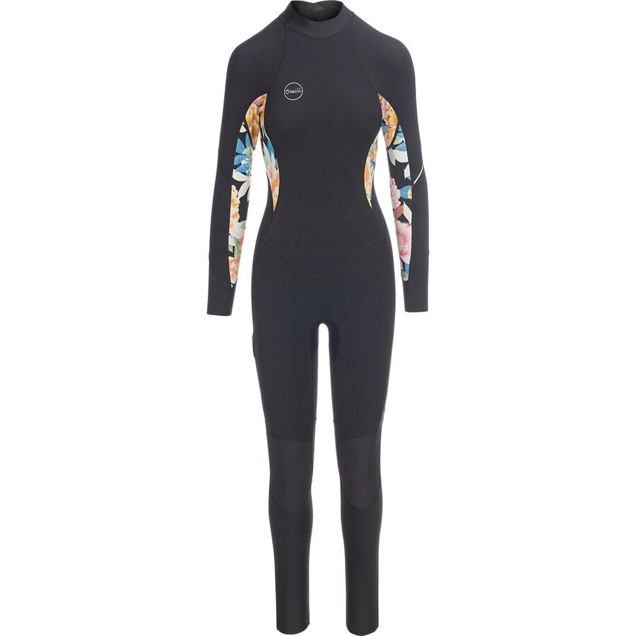 O'Neill Bahia 3/2mm Full Wetsuit - Women's Black/Mikahflor/Black