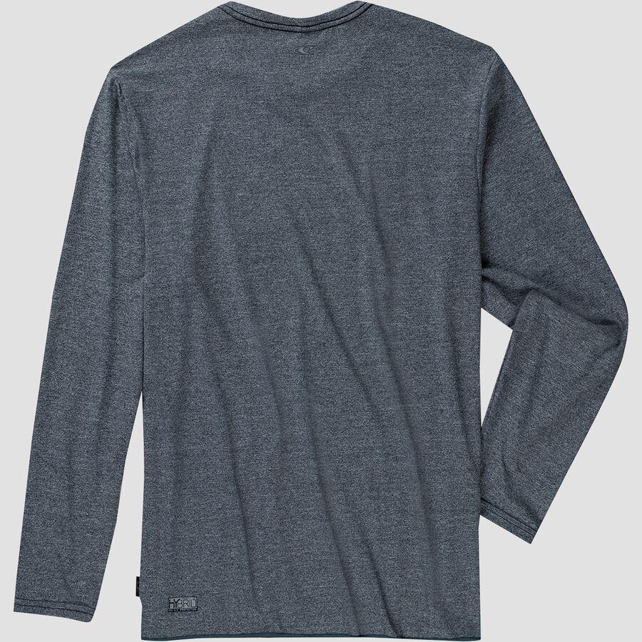 O'Neill Hybrid Surf Rashguard Long-Sleeve T-Shirt - Men's Cadet Blue