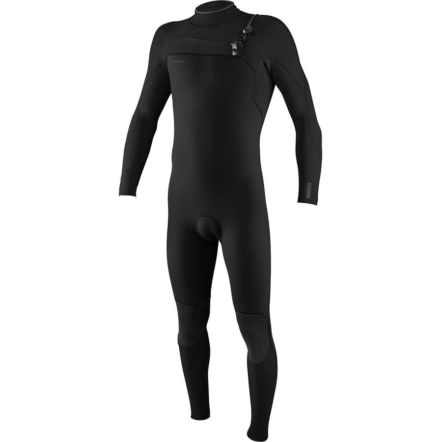 O'Neill Hyperfreak 3/2+mm Chest-Zip Full Wetsuit - Men's Black/Black