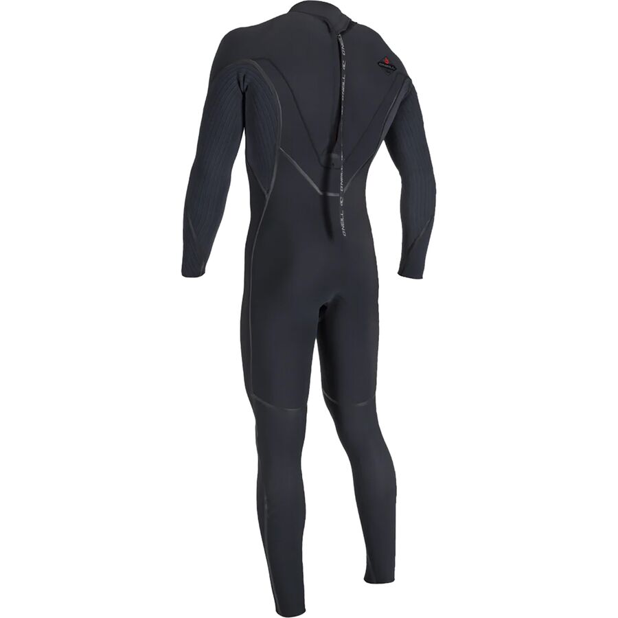 O'Neill Hyperfreak Fire 4/3mm+ Back Zip Full Wetsuit - Men's Black/Black
