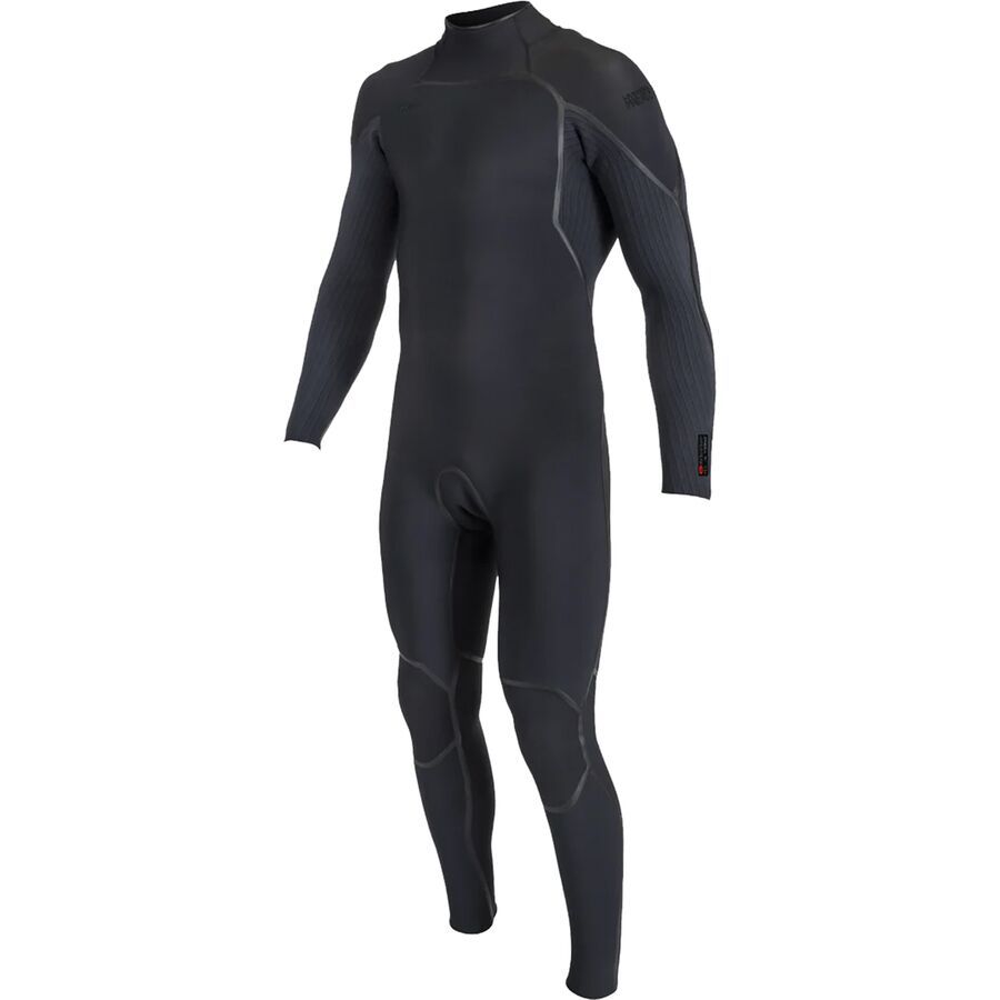 O'Neill Hyperfreak Fire 4/3mm+ Back Zip Full Wetsuit - Men's Black/Black