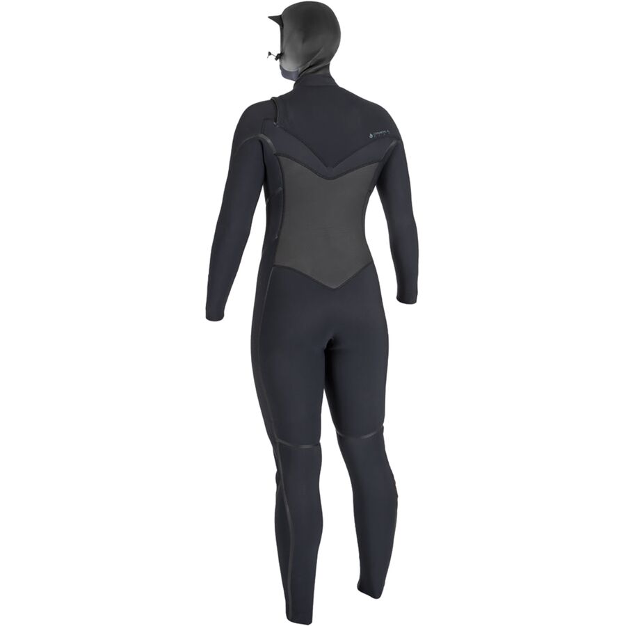 O'Neill Psycho Tech 5.5/4mm Hooded Chest-Zip Full Wetsuit - Women's Black/Black