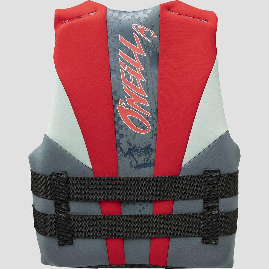 O'Neill Youth Reactor USCG Life Vest Coal/Red/Flint