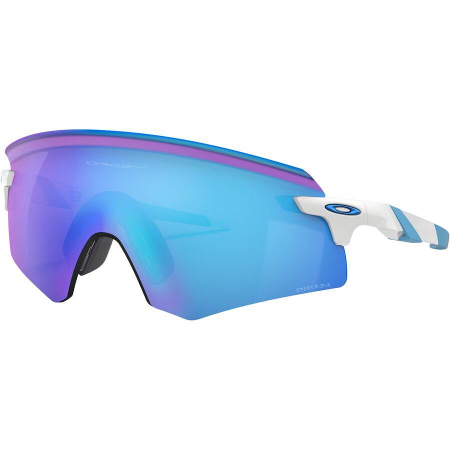 Oakley Encoder Sunglasses Polished White W/ PRIZM Sapphire