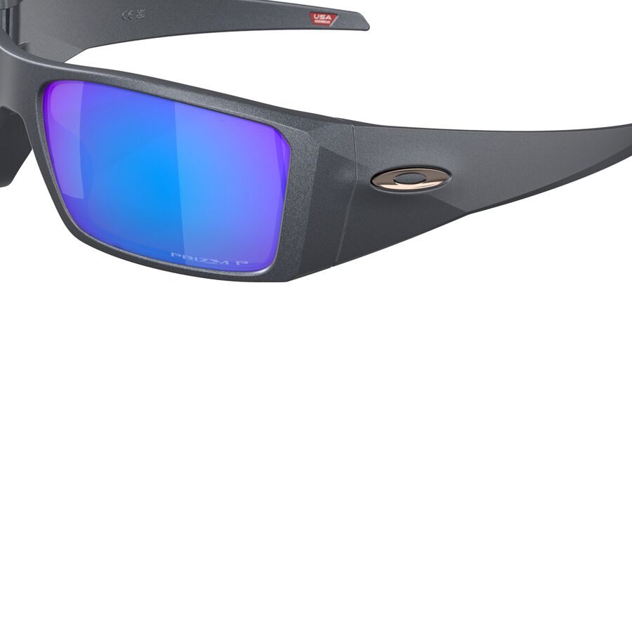 Oakley Heliostat Prizm Polarized Sunglasses Blue Steel/Prizm Sapphire Polar
