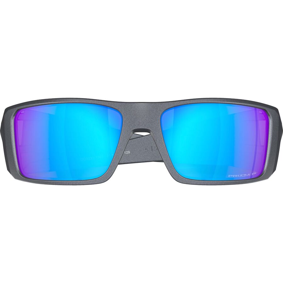 Oakley Heliostat Prizm Polarized Sunglasses Blue Steel/Prizm Sapphire Polar