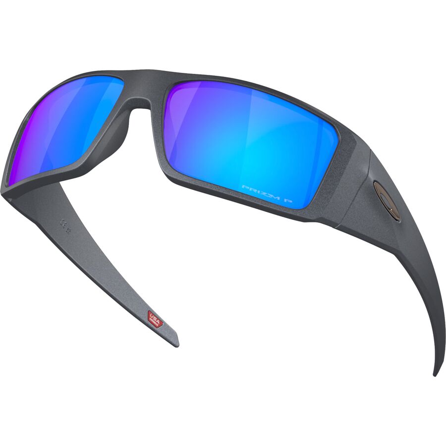 Oakley Heliostat Prizm Polarized Sunglasses Blue Steel/Prizm Sapphire Polar