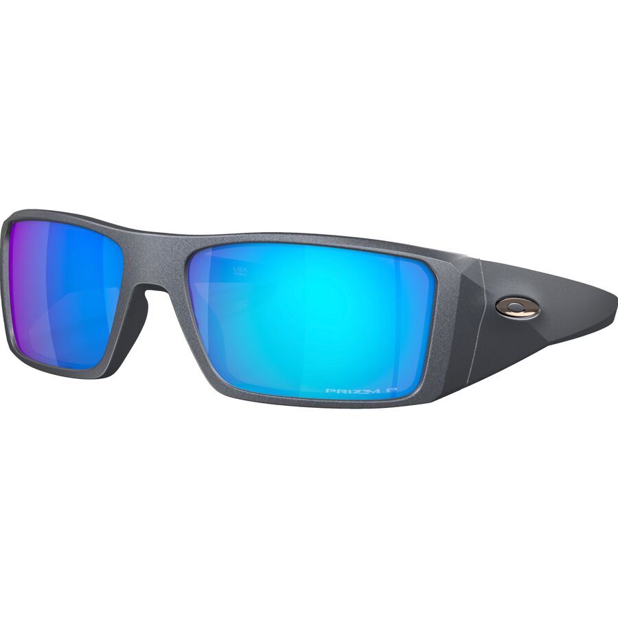 Oakley Heliostat Prizm Polarized Sunglasses Blue Steel/Prizm Sapphire Polar