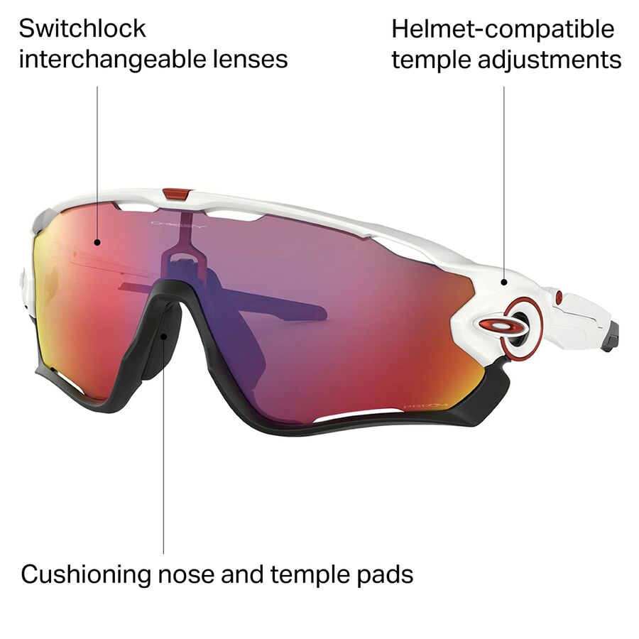 Oakley Jawbreaker Prizm Sunglasses Matte Black/Prizm Road