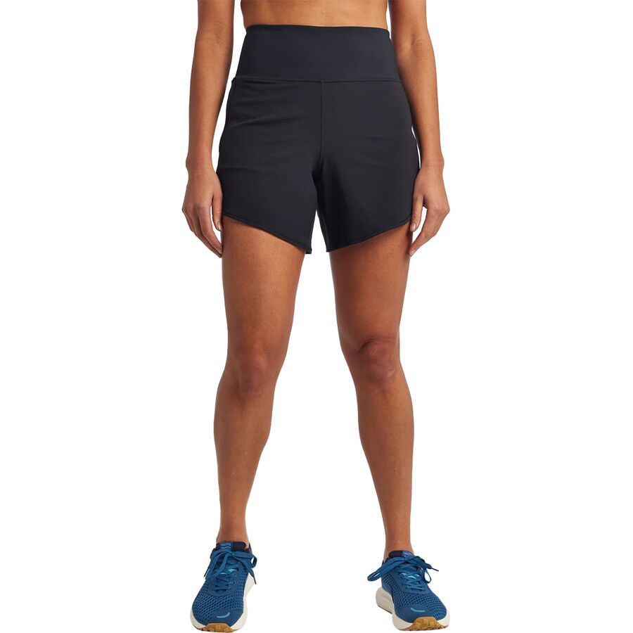 Oiselle High Rise Roga 6in Short - Women's Black
