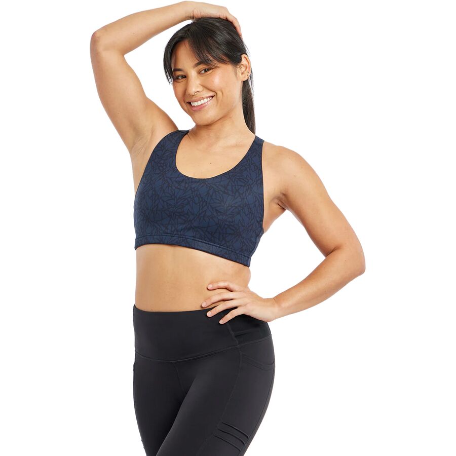 Oiselle Open Lane Bra - Women's Ink Blue Monarch