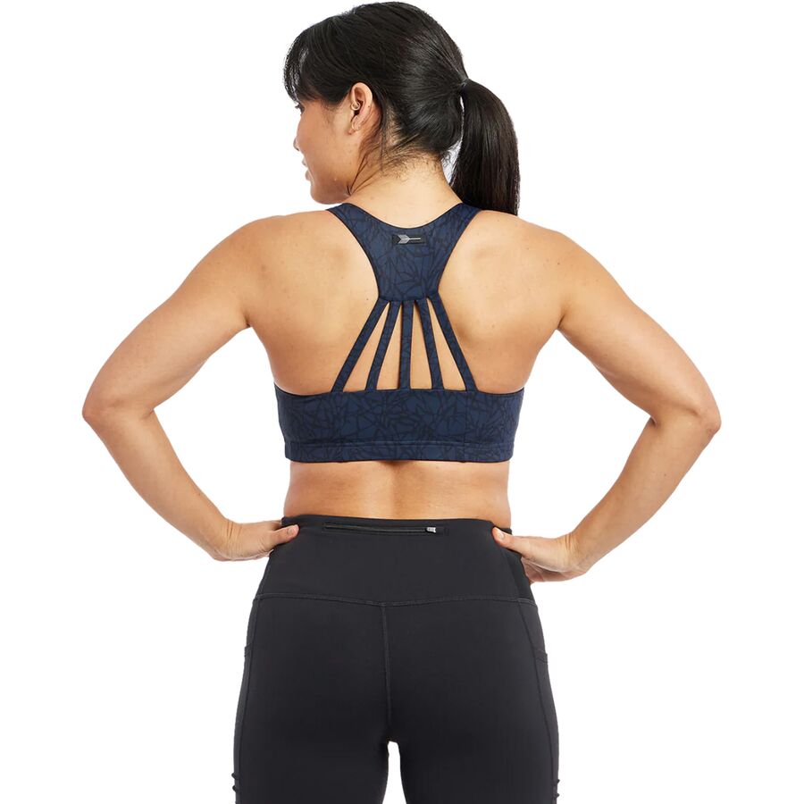 Oiselle Open Lane Bra - Women's Ink Blue Monarch