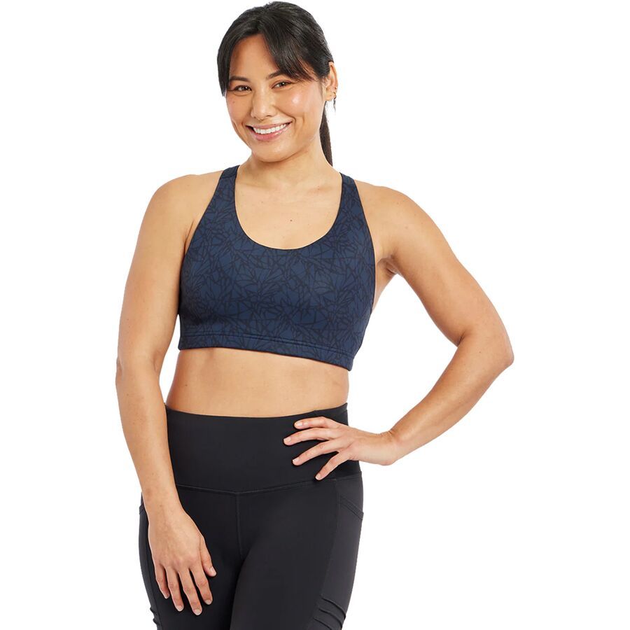 Oiselle Open Lane Bra - Women's Ink Blue Monarch