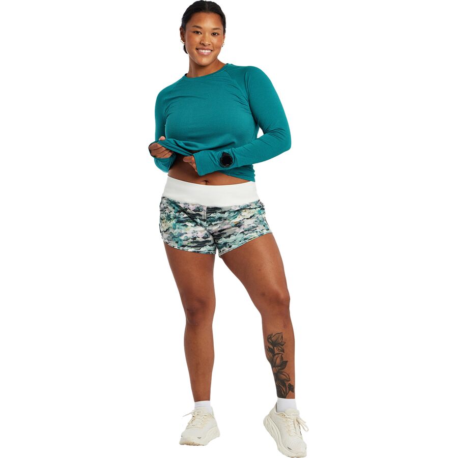 Oiselle Roga Short - Women's Mountain Print