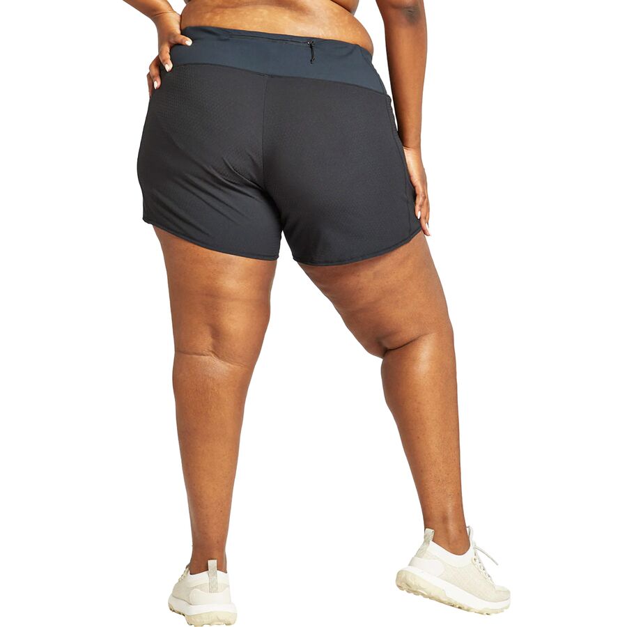 Oiselle Roga Solid 6in Short - Women's Black