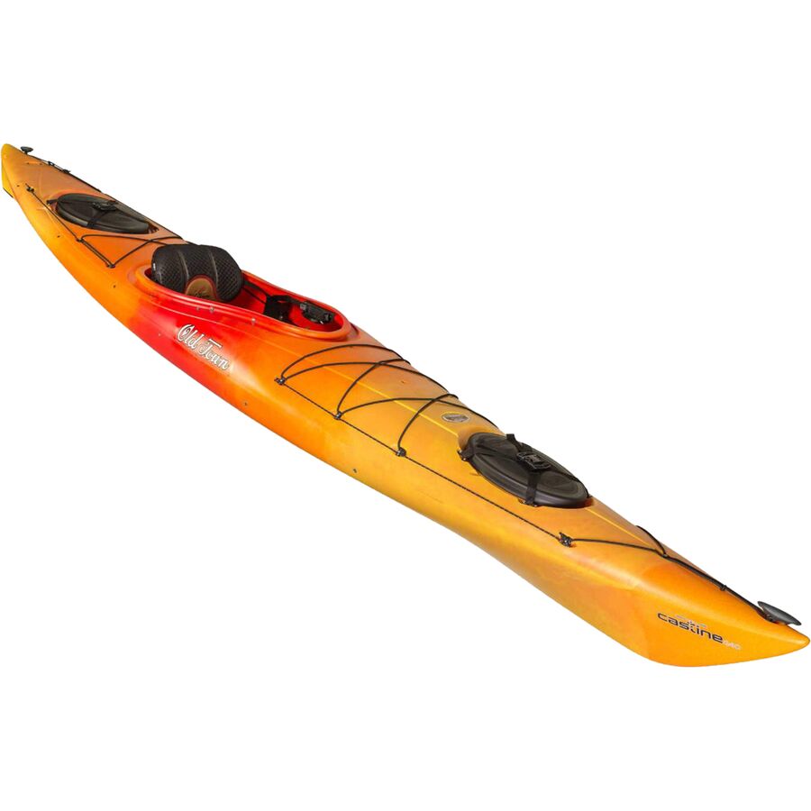 Old Town Castine 140 Kayak + Rudder Sunrise