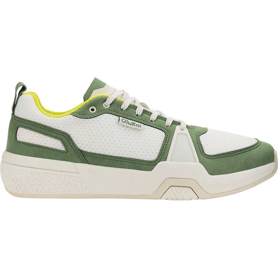 Olukai Anau Shoe - Men's Bright White/Leaf