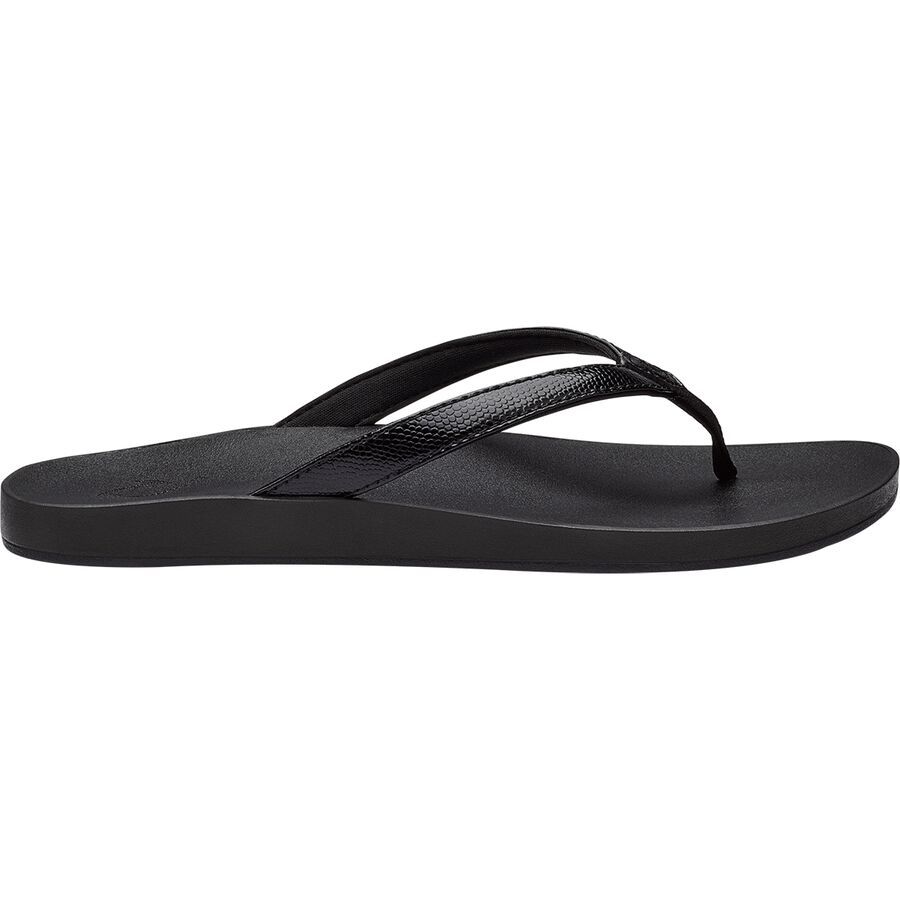 Olukai Puawe Flip Flop - Women's Black/Black