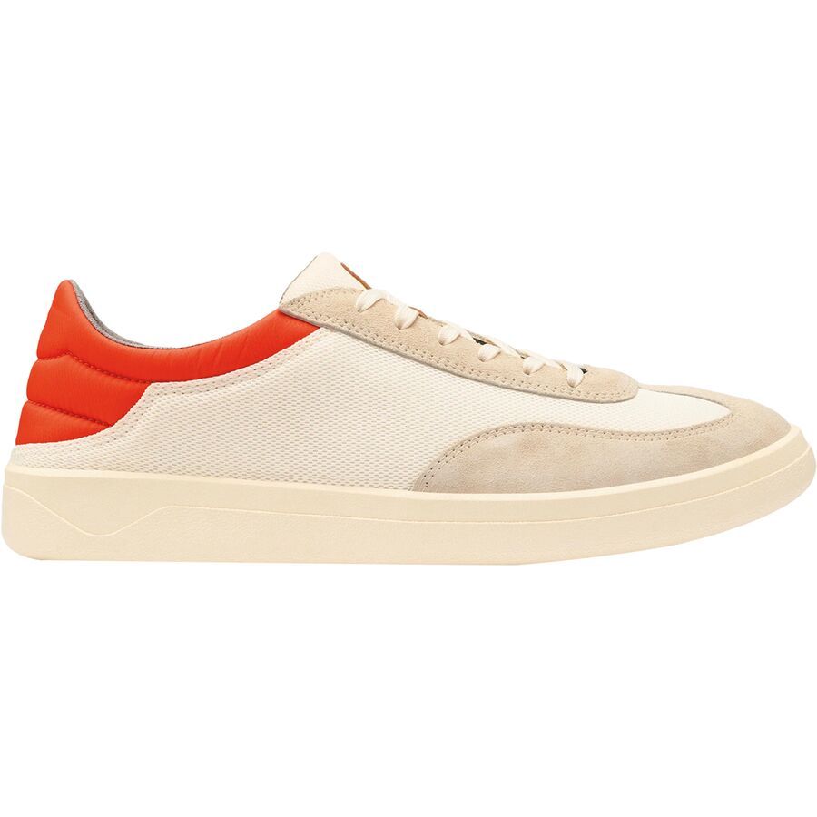 Olukai Punini Shoe - Men's Off White/Molten Orange