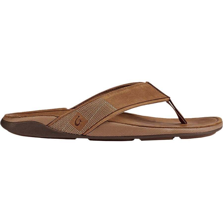 Olukai Tuahine Flip Flop - Men's Toffee/Toffee