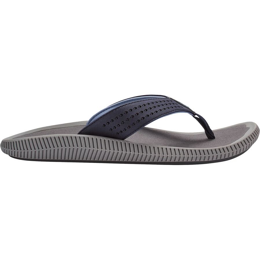 Olukai Ulele Flip Flop - Men's Blue Depth/Charcoal