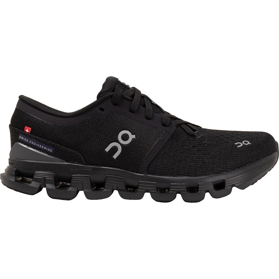 On Running Cloud X 4 Running Shoe - Men's Black/Eclipse