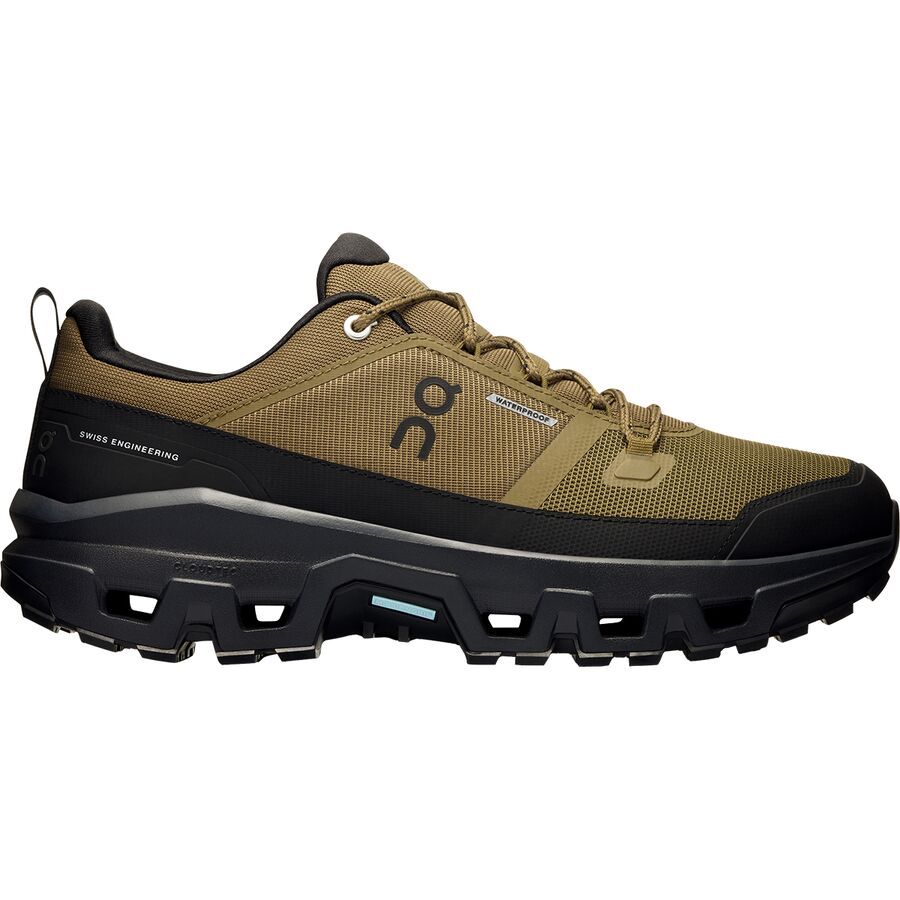 On Running Cloudrock Low Waterproof Hiking Shoe - Men's Hunter/Black