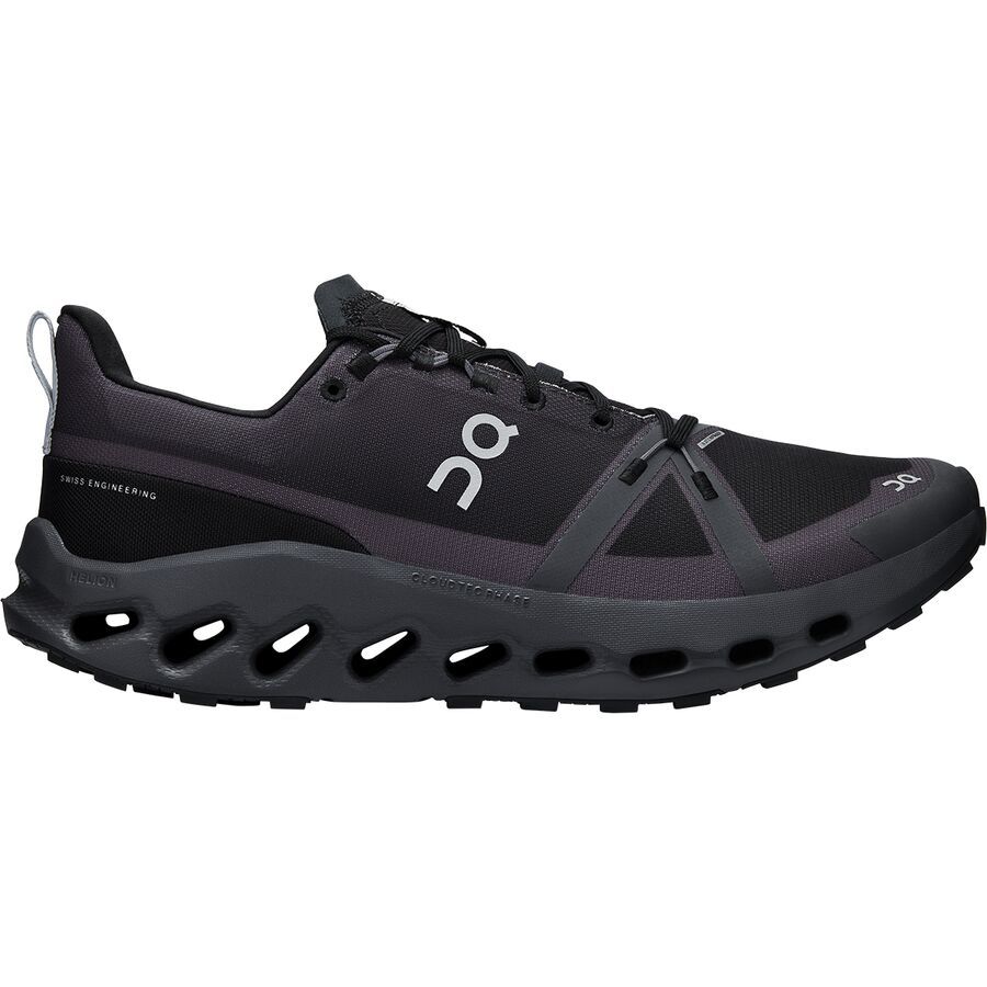 On Running Cloudsurfer Trail Waterproof Running Shoe - Men's Black/Eclipse