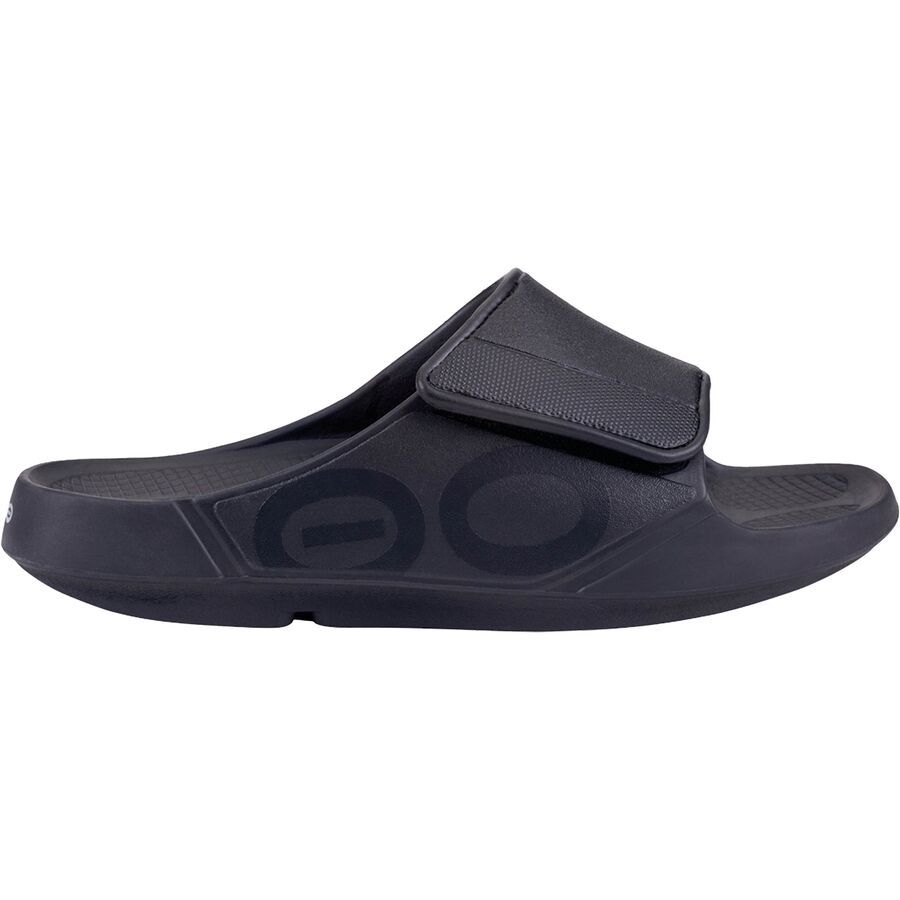 Oofos Ooahh Sport Flex Sandal Black Matte