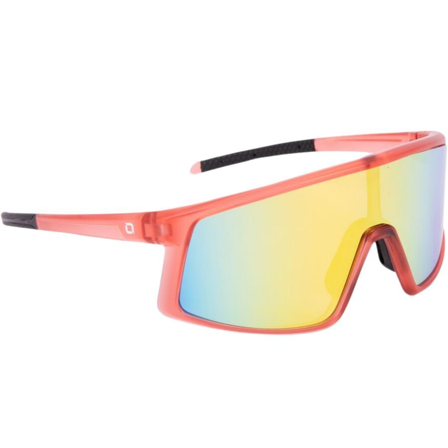 Optic Nerve Stone Cat Polarized Sunglasses Crystal Red/Polarized Smoke Lens Orange Mirror