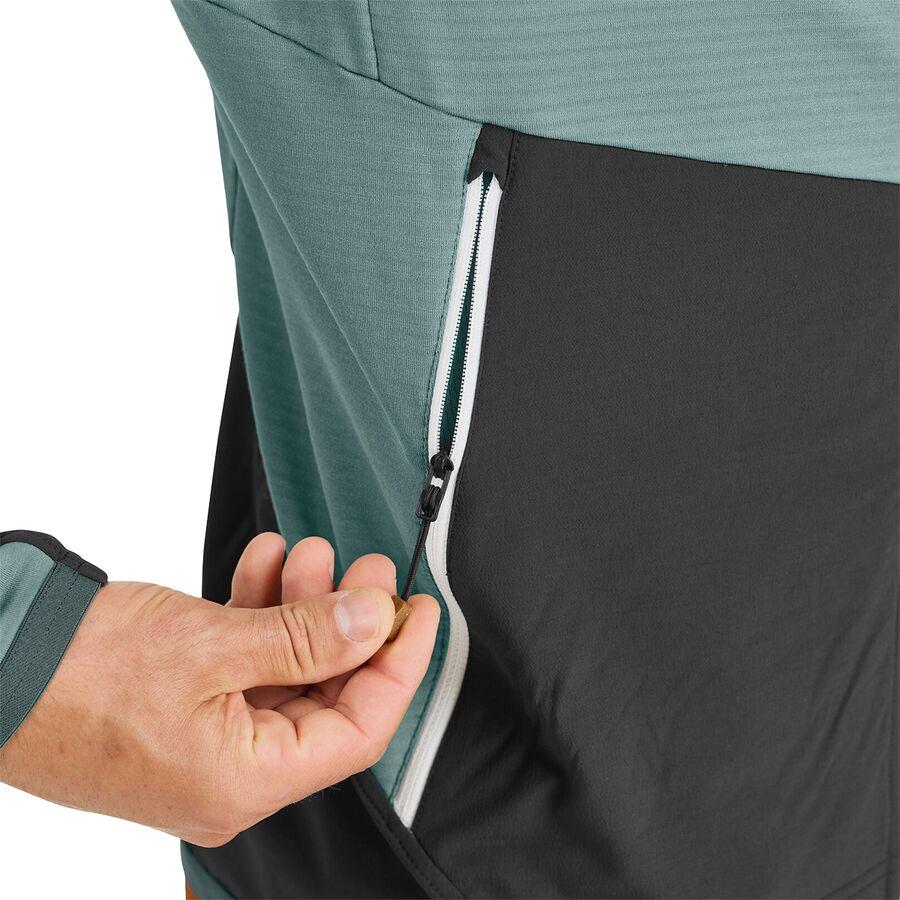 Ortovox Fleece Rib Hooded Jacket - Men's Arctic Grey