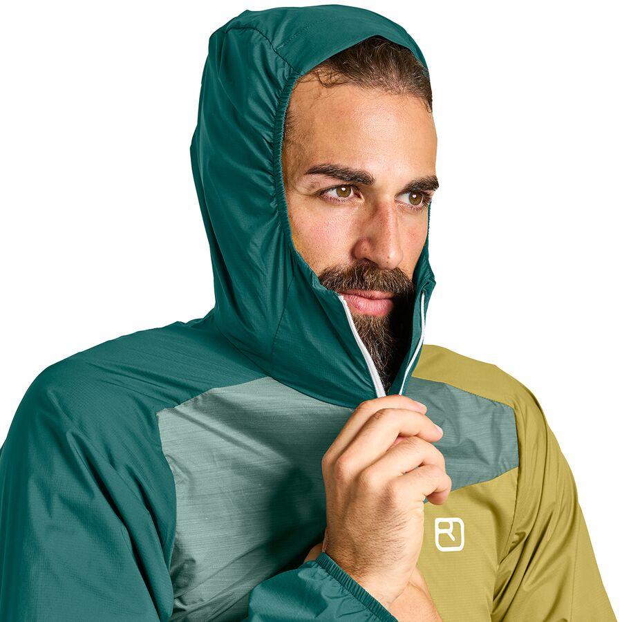 Ortovox Windbreaker Jacket - Men's Arctic Grey